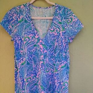 Lilly Pulitzer Etta V-Neck Dress - Size Large